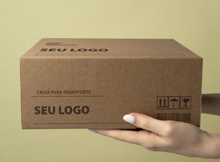 Caixa de papelão para transporte